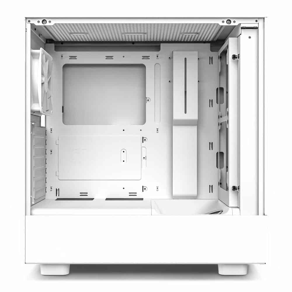 (image for) NZXT H5 Flow White Mid Tower Tempered Glass PC Gaming Case